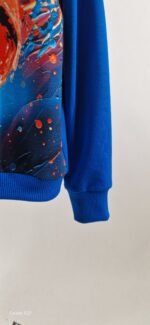 Bliuzonas mėlynas su kapišonu "Krepšinio kamuolis" 122 dydis - Image 4