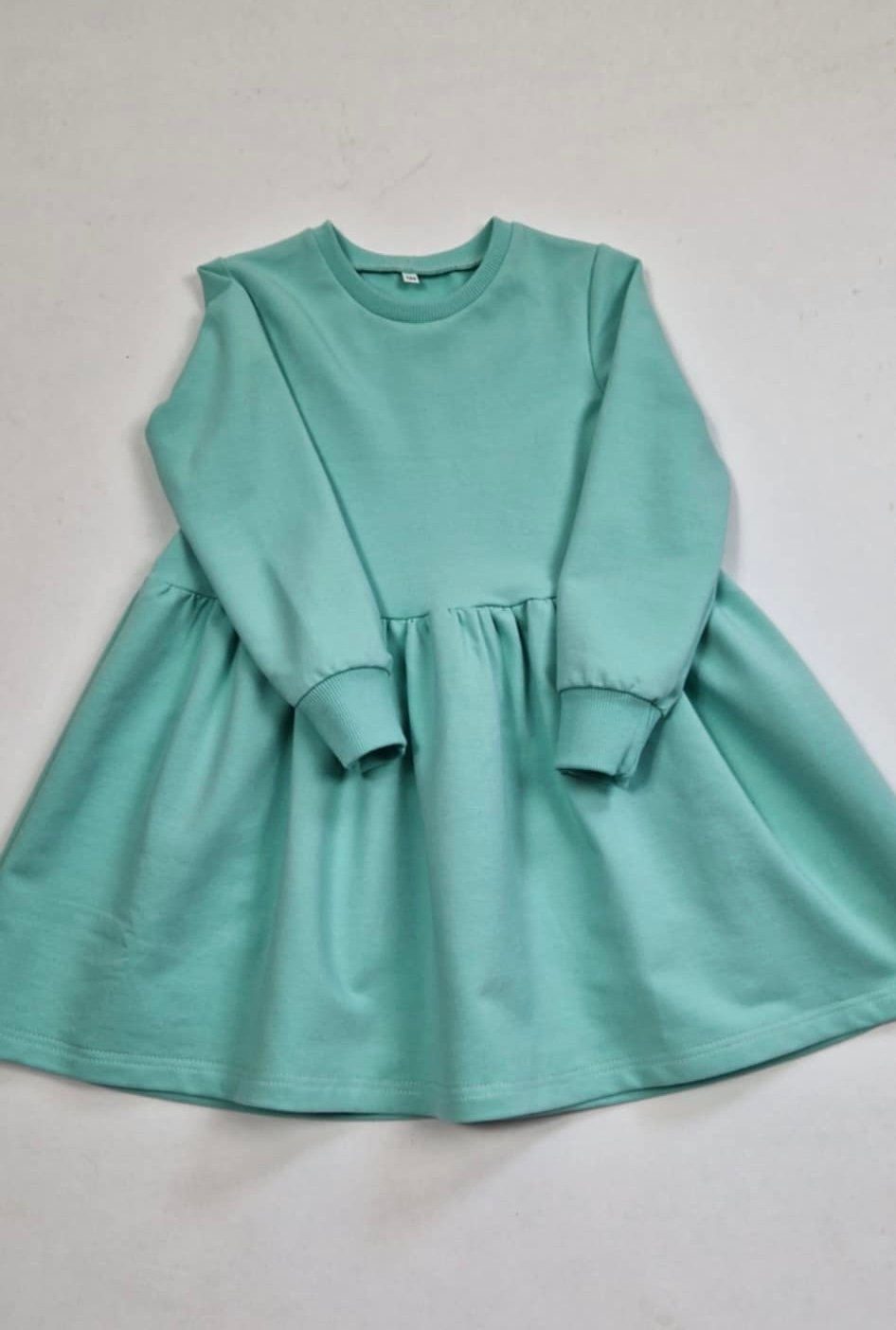 Suknelė "Mėta” su klostėmis 104 dydis